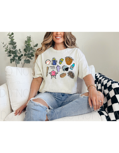 Baseball Mama Essentials Tee